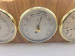 Burl Wood Live Edge Weather Station Clock