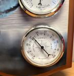 Wooden Mallard Duck Weather Station with Instruments