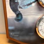 Wooden Mallard Duck Weather Station with Instruments