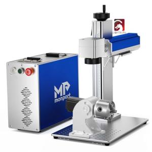 Monport 30W Fiber Laser Engraver with Rotary Axis