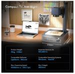 Monport 20W Fiber Laser Engraver with Rotary Axis