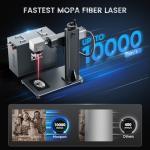 Monport 60W Fiber Laser Engraver with Rotary Axis