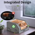 Laser Engraver Enclosure with LED & Ventilation
