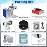 Ovsuqu 60W Fiber Laser Engraver with Rotary Axis