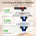 Mecpow M1 Mini Laser Engraver - 5W Portable Cutter
