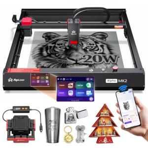 Algolaser 20W Laser Engraver with Touchscreen & Air Assist