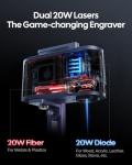 LaserPecker LP5 Dual 20W Engraver Cutter with Accessories