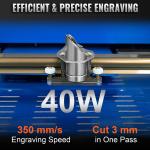 VEVOR K40 40W CO2 Laser Engraver & Cutter