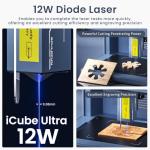 SCULPFUN iCube Ultra Dual Laser Engraver 12W