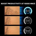 OMTech 30W MOPA Fiber Laser Engraver with Rotary