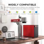 OMTech 30W MOPA Fiber Laser Engraver with Rotary