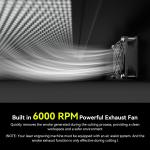 Honeycomb Laser Bed with Exhaust Fan 650x650mm