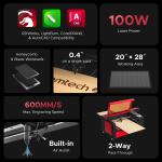 Preenex 100W CO2 Laser Engraver Cutter with Chiller