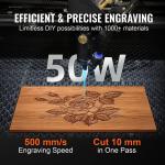 CO2 Laser Cutter Engraver with 3000W Chiller