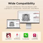 OMTech 50W CO2 Laser Engraver with Rotary Axes