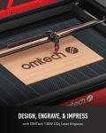 OMTech 130W CO2 Laser Engraver Cutter with Chiller