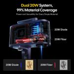 LaserPecker LP5 20W Fiber Laser Engraver Bundle