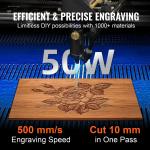 SIHAO 50W CO2 Laser Cutter and Engraver