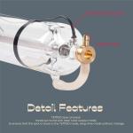 80W CO2 Laser Tube 1250mm for Cutters and Engravers