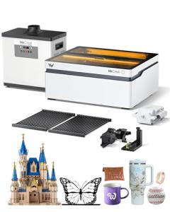 WECREAT 20W Laser Engraver with Fume Extractor