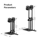 Adjustable Rotary Roller Lift Stand for Laser Engravers