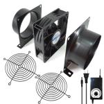 4" DC12V Exhaust Fan Kit for DIY Projects