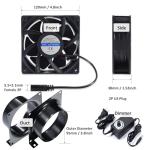 4" DC12V Exhaust Fan Kit for DIY Projects