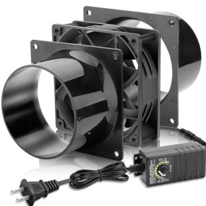 WDERAIR 4 Inch 12V Duct Booster Fan