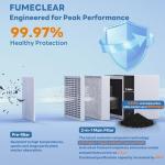 FumeClear 100W Low-Noise Solder Fume Extractor