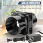 WDERAIR 4 Inch 12V Duct Booster Fan