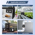 WDERAIR 4 Inch 12V Duct Booster Fan