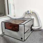 3-Inch Inline Vent Fan with Pipe for Laser Gear