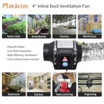 4-Inch Inline Duct Fan with Variable Speed Control