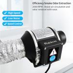 3-Inch Inline Duct Fan with Speed Controller