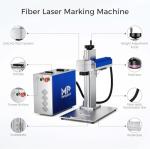 Monport 50W Fiber Laser Engraver with Rotary Axis