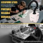 105W Laser Fume Extractor with 3-Stage Filters