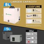 105W Laser Fume Extractor with 3-Stage Filters