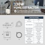 OMTech 150W XF-250 Laser Fume Extractor