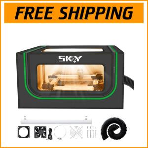 Fireproof Dustproof Laser Engraving Enclosure w/ LED Light