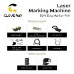 Cloudray 30W Portable Fiber Laser Engraver for Metal