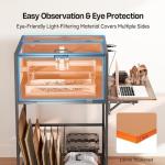 Laser Engraver Enclosure Table with Vent Fan