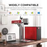OMTech 60W MOPA Fiber Laser Engraver with Rotary