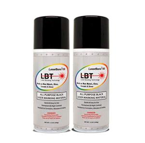 LaserBond 100 Black Laser Marking Spray 2 Pack