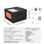 Flame Retardant Laser Engraver Enclosure 800x800 Mm