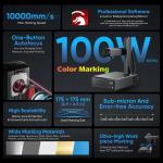 Monport 100W MOPA Fiber Laser Engraver Machine