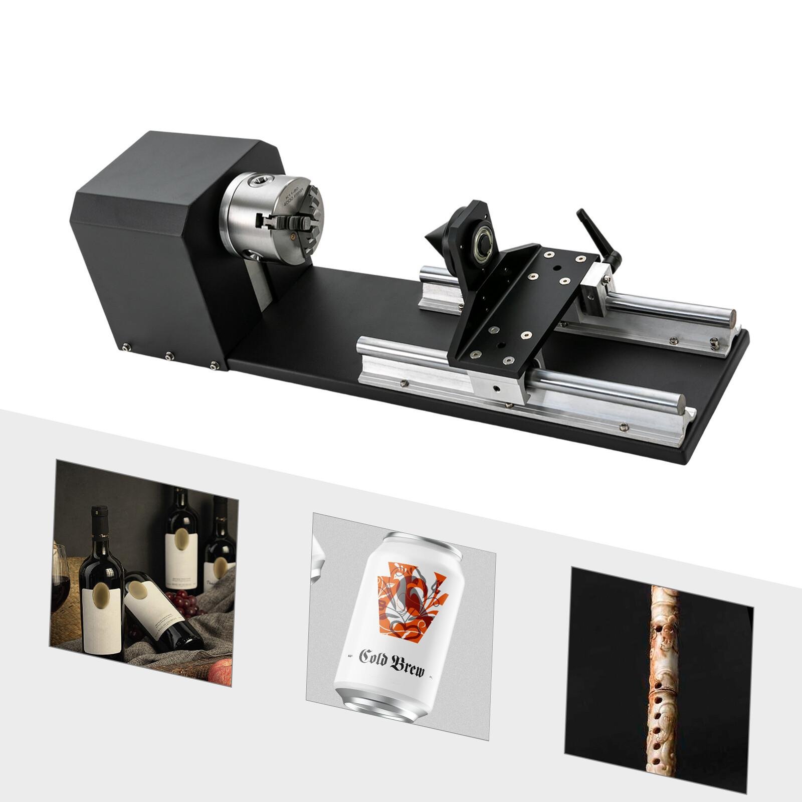 Laser Rotary Y-axis Chuck Attachment for Engraving