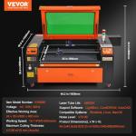 VEVOR 100W CO2 Laser Engraver with Air Assist