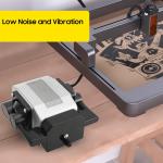 Quiet Adjustable Airflow Assist Pump for Laser Engravers