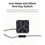 Smoke Exhaust Kit with 4000RPM Fan for Lasers