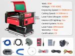 80W CO2 Laser Engraver and Cutter Machine